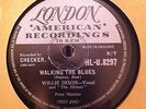 WILLIE DIXON  78' (WALKING THE BLUES/CRAZY FOR MY BABY)