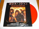 BON JOVI - Red Hot And 2 Parts - 1985 UK limited edition RED Vinyl 12