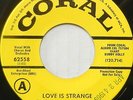BUDDY HOLLY 45 Love is Strange CORAL Rockabilly PROMO Original NEAR MINT #CC548