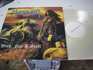 Manowar - Wind Fire & Steel LP signed by Ross the Boss clear vinyl Club Records
