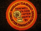 ORIGINAL RARE NORTHERN SOUL PATCH-WIGAN CASINO-FAREWELL OLDIES NITER SEP 4TH 81