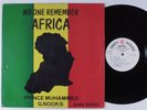 PRINCE MUHAMMED G. NOOKS No One Remember Africa UNITY HOUSE LP