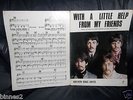 THE BEATLES ORIGINAL SHEET MUSIC 1967 WITH A LITTLE HELP FROM MY FRIENDS LOVELY