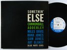 CANNONBALL ADDERLEY Somethin' Else LP on Blue Note 63rd DG mono