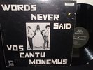 VOS CANTU MONEMUS WORDS NEVER SAID CANTICLE RECORDS 1969 PSYC FOLK PRIVATE LABL