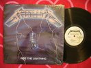 METALLICA Ride The Lightning LP Megaforce 1984 ORIGINAL IN SHRINK w/Inner Sleeve