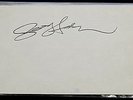 BEATLES / George Harrison 1992 Signature / Autograph on 5