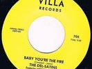 Northern soul Villa DEL SATINS Baby you're the fire / CHECKERBOARD SQUARES Doubl