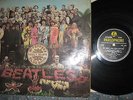 BEATLES SGT PEPPER PCS 7027 1ST PRESS RARE YELLOW BLACK STEREO + CUT-OUT