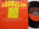 Led Zeppelin 45 Good Times Bad Times Debut Atlantic Germany 1969 7
