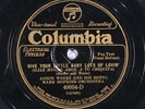 78 RPM -- Anson Weeks and His Hotel Mark Hopkins Orchestra, Columbia 40004, V+