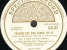 Elena Gerhardt - Frauenliebe und leben (Schumann) - Special Records GS-37/38/39