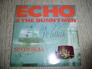 ECHO & THE BUNNYMEN 'Seven Seas' 1984 autographed 7