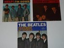 Beatles Three 45 RPM Pic Sleeves & Records: Help, Yellow Submarine & Yesterday
