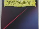 BRAHMS 2.Symphonie / HAYDN Variationen - KARAJAN LP DG DIGITAL 1987