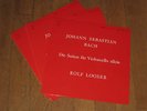 ROLF LOOSER BACH 6 CELLO SUITES SWISS ONLY COMPL 3 LP SET ED 3 MINT RARE LIM 300