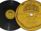Philippines Elvis Presley 78rpm Loving you Empire labels