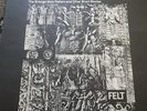 FELT THE STRANGE IDOLS PATTERN ORIGINAL 1984 UK CHERRY RED LP