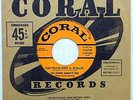 THE JOHNNY BURNETTE TRIO 45 The Train Kept a-Rollin' CORAL Rockabilly ORIG #D94