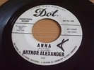ARTHUR ALEXANDER - ANNA - DOT PROMO - BEATLES - NORTHERN / MOD