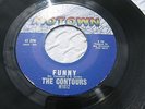 THE CONTOURS THE STRETCH/FUNNY MOTOWN 1012, rare soul 45