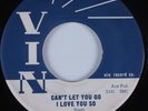 R&B Rocker/Doo Wop 45 ALBERT SCOTT Can't Let You Go I Love You So VIN HEAR VG++