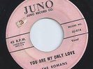 THE ROMANS original YOU ARE MY ONLY LOVE doowop 45 juno HEAR