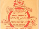 WALT DISNEY 78x3 set SILLY SYMPHONY SONGS RARE BLUEBIRD Sleeve