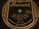 Pre War Hillbilly 78rpm DYKES MAGIC CITY TRIO Free Little Bird BRUNSWICK LISTEN