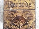 Estate Rare C1915 Little Wonder Wood Record Box Pyrography