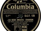 Josephine Baker - J'ai deux amours / Ma Tonkinoise - Columbia DCF 129