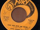 FURY soul rocker 45  LITTLE JUNIOR LEWIS - Can She Give Me Fever + Made Of Stone