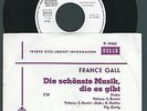 France Gall   Die schönste Musik die es gibt (Shake) / Samstag und Sonntag  demo