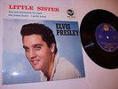 ELVIS PRESLEY Little Sister FRANCE EP 1960s PETIT TROU