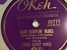 Pre War Blues 78rpm LITTLE BUDDY DOYLE Hard Scufflin' Blues OKEH LISTEN