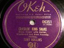 Pre War Blues 78rpm TONY HOLLINS Crawlin' King Snake OKEH LISTEN
