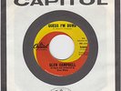 Rare Brian Wilson Surf Comp. 45 Glen Campbell ' Guess I'm Dumb' Capitol 1965