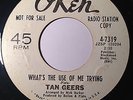 RARE NORTHERN SOUL PROMO 45/ TAN GEERS 