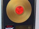 SAXON “Wheels Of Steel” LP ,  bild Platinum  Gold Record, kein Award frame