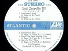 Led Zeppelin III Japan LP White Label Sample MT 2043 Obi 1st Press Nippon Grammo