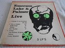 Emerson Lake Palmer  Live N 504  3 lps  box set  rare insert cover  tmoq rare
