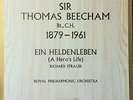 HMV ASD 421 WHITE/GOLD *THOMAS BEECHAM MEMORIAL* RICHARD STRAUSS EIN HELDENLEBEN