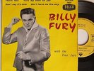 BILLY FURY WITH THE FOUR JAYS - THAT'S LOVE + 3  French EP  9-1960