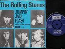 ROLLING STONES Jumpin' Jack Flash RARE Danish 1968 45 + PS Psych Decca 7