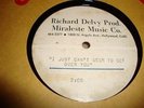 RICHARD DELVY PROD MIRALESTE MUSIC - ACETATE- I JUST CANT SEEM TO GET OVER YOU