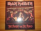 IRON MAIDEN - THE BEAST ON THE ROAD - DOUBLE MULTICOLOURED VINYL LP 1982