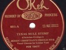 Okeh 8311 Buddy Christian Creole Five TEXAS MULE STOMP/SUNSET BLUES EE-/E
