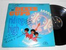 THE DIXIE CUPS riding high '65 ABC PARAMOUNT 1st PRESS STEREO LP AUTOGRAPHED EXC