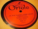 JAZZ PEGGY ENGLISH w/PERRY'S HOT DOGS If You Hadn't Gone Away ORIOLE 513