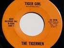 TIGERMEN: TIGER GIRL / RUNAWAY - RARE GARAGE MONSTER - 1966 OLEAN, NY 45rpm